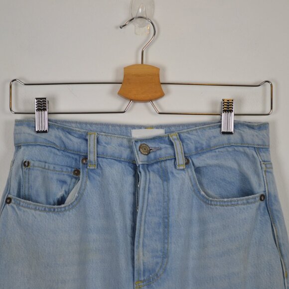 Boyish The Ziggy High Rise Button Fly Straight Leg Womens 24 Relaxed Blue Jeans - Picture 2 of 10